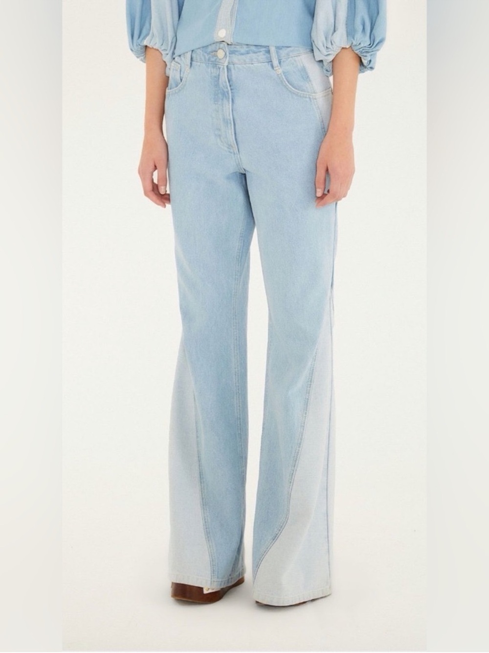 Farm Rio Tree Light Colors Denim Pants - Picture 4 of 9